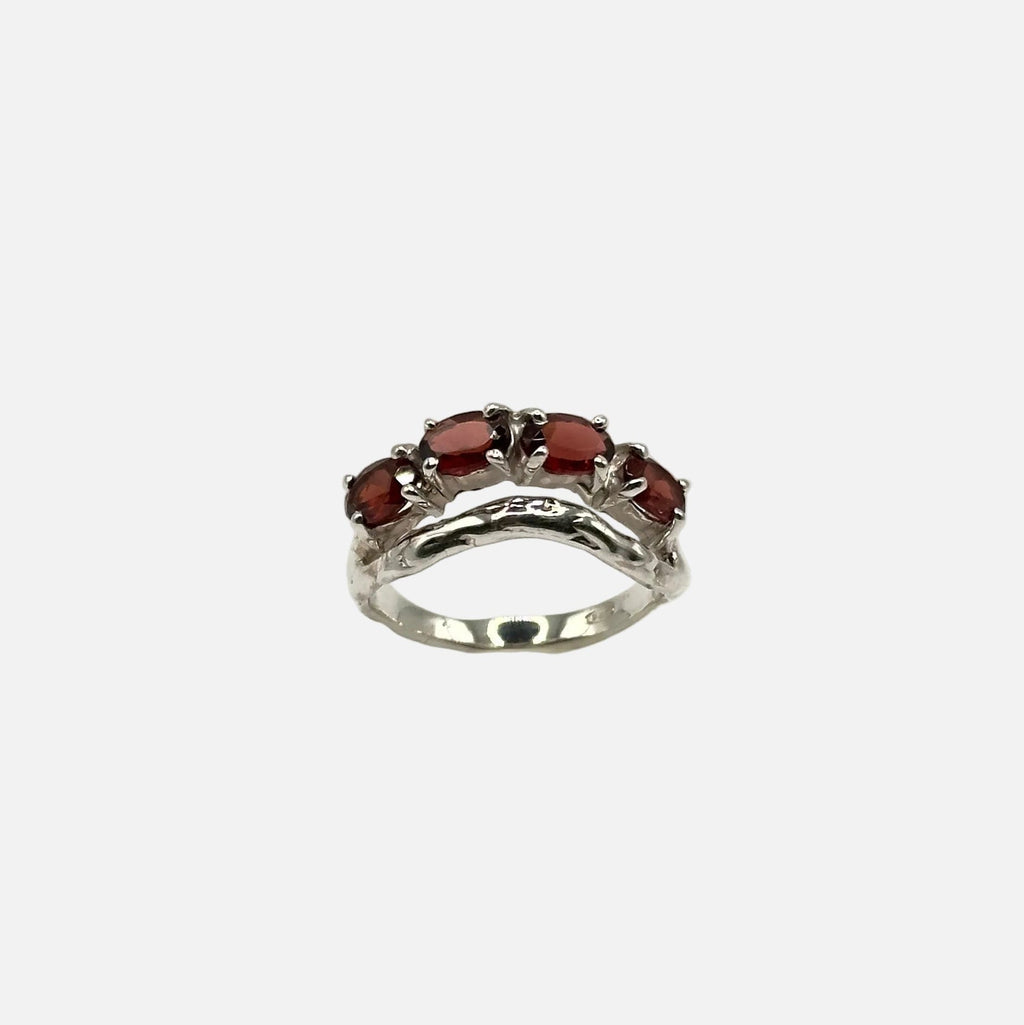 Anello Fleur con pietre naturali