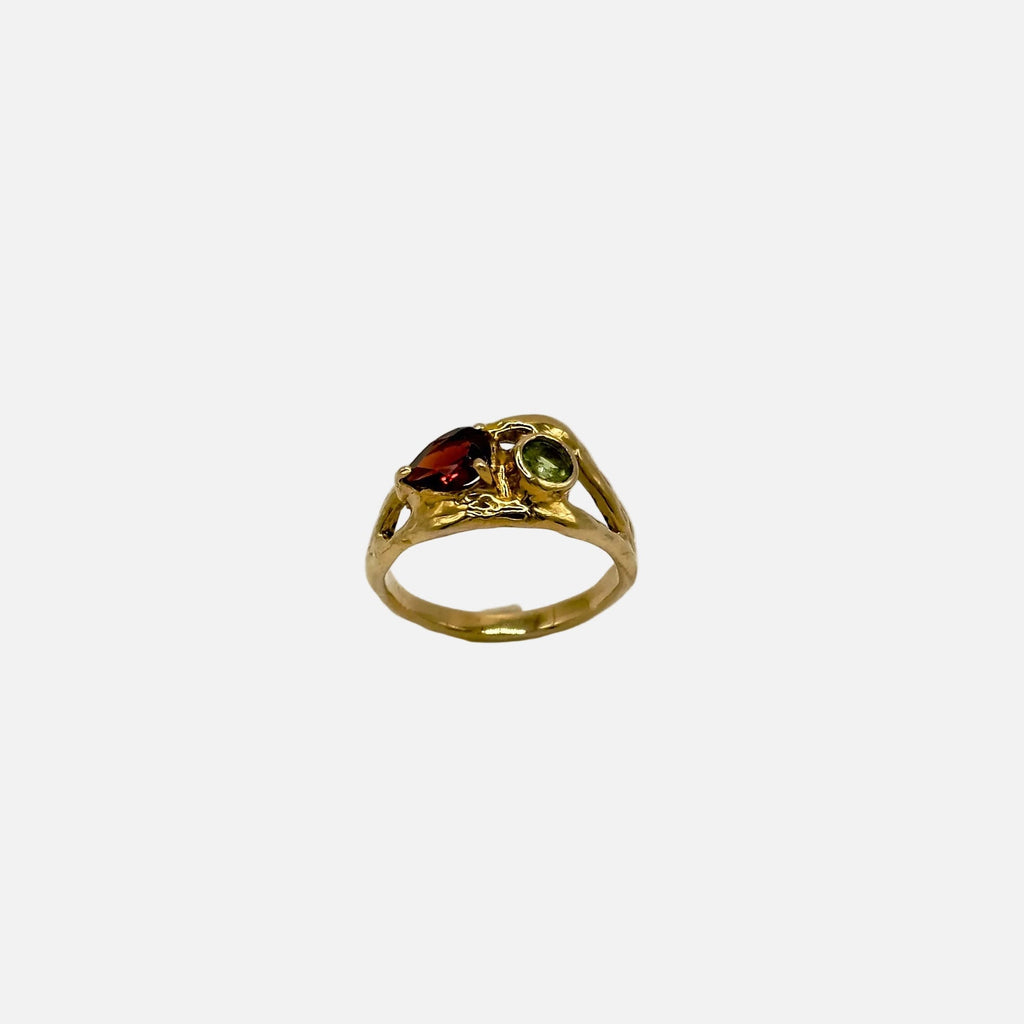 Anello Double con pietre naturali