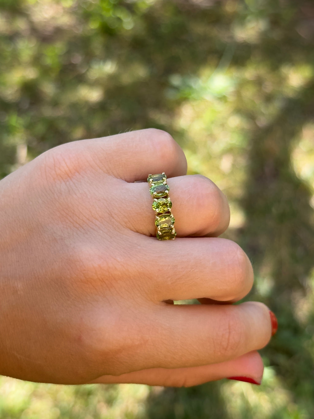 Anello Èternitè con pietre naturali