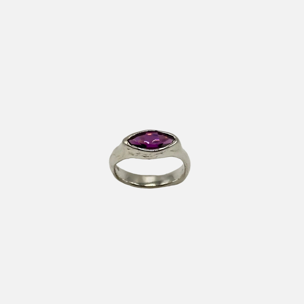 Anello Luna con pietra naturale