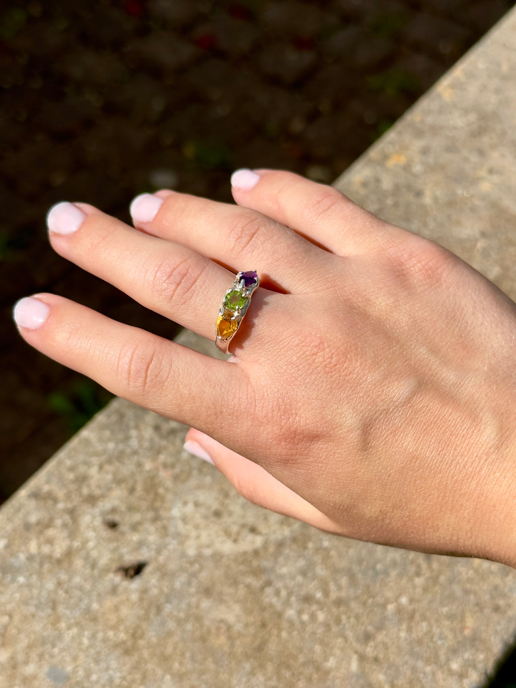Anello Harmony con pietre naturali