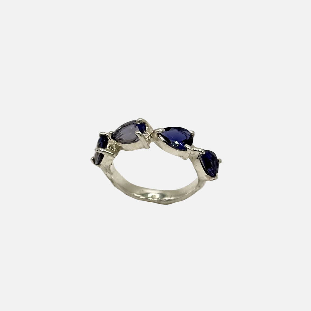 Anello Rivière con pietre naturali