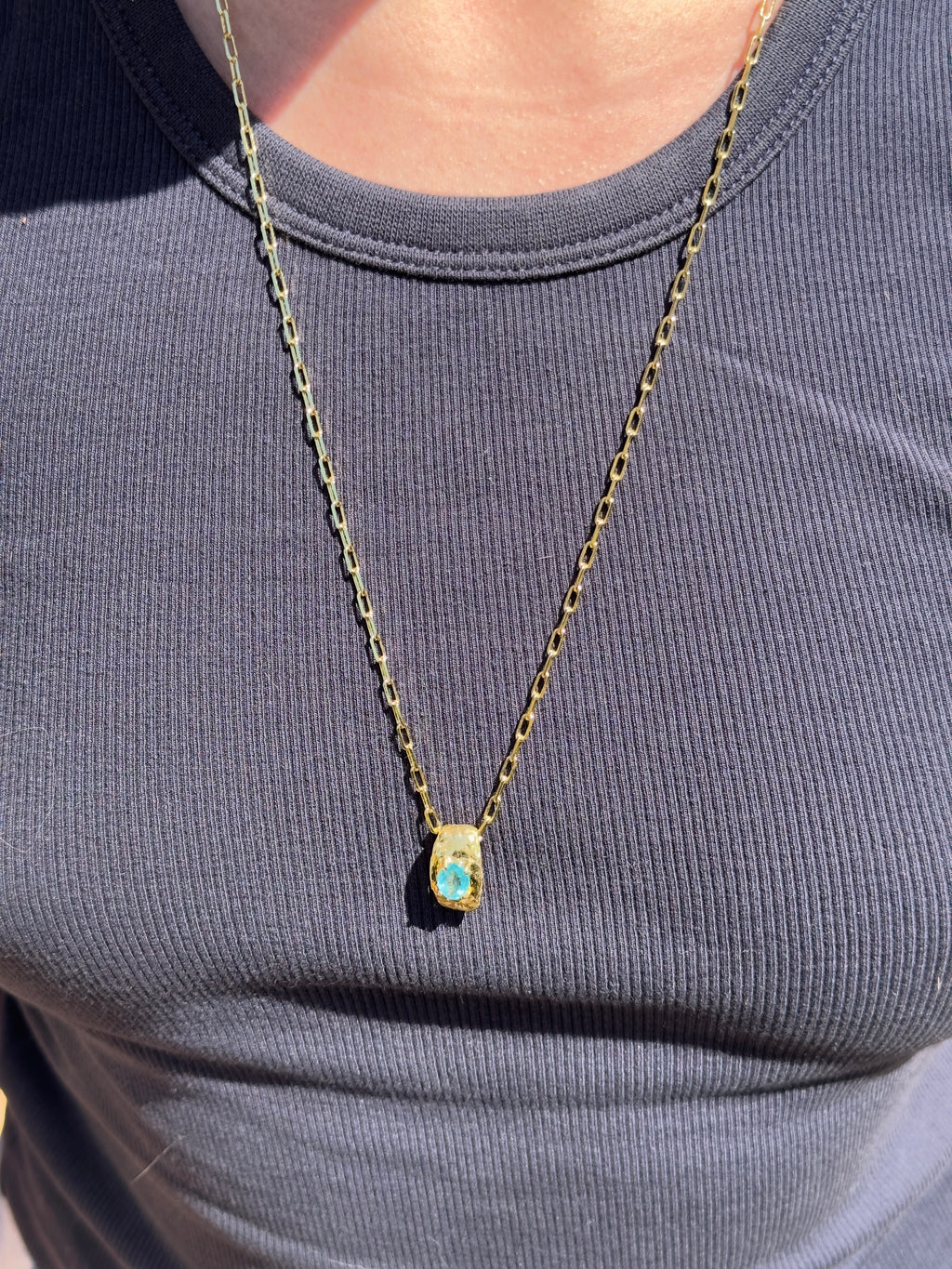Collana Eclipse con pietra naturale