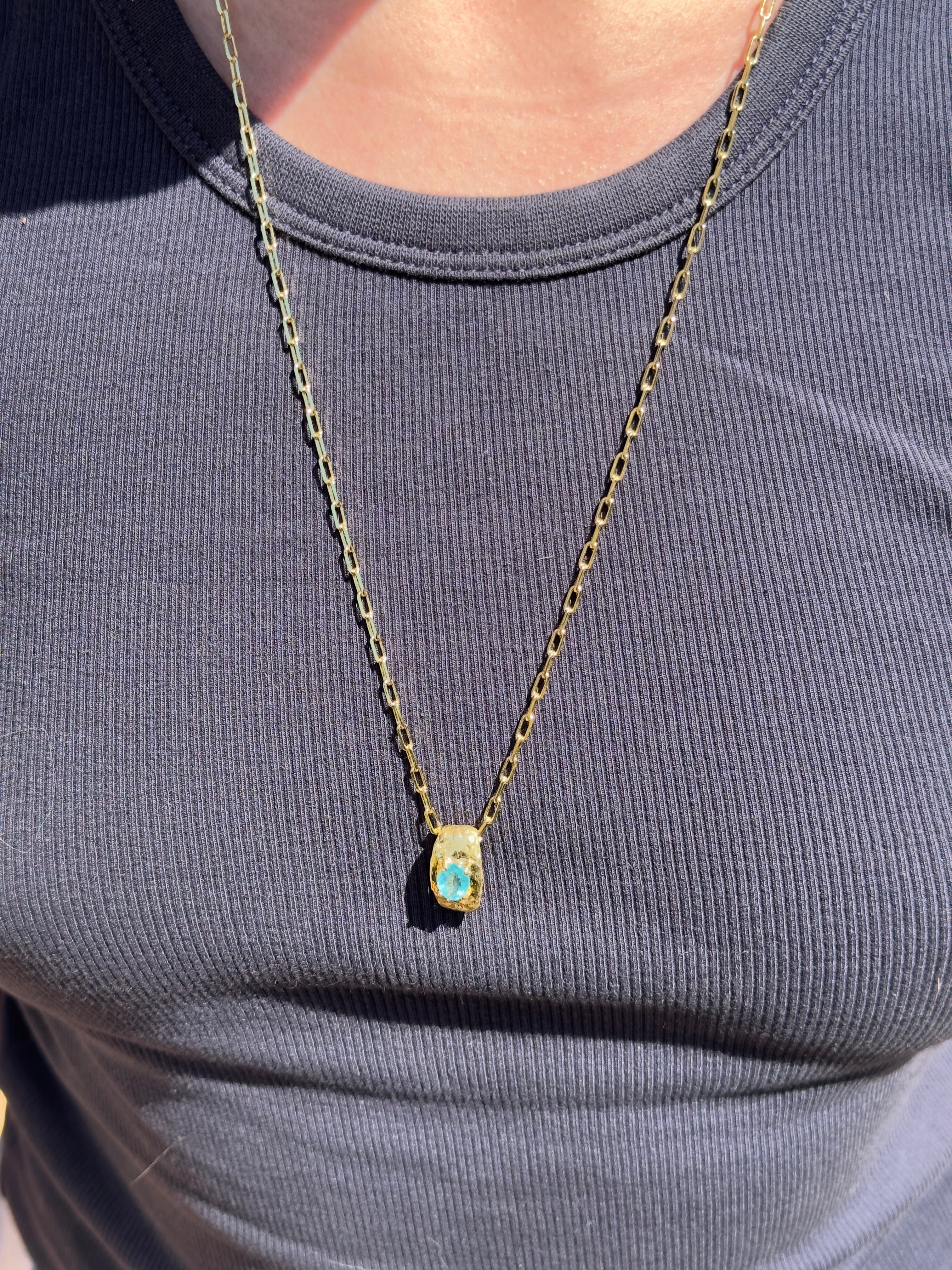 Collana Eclipse con pietra naturale