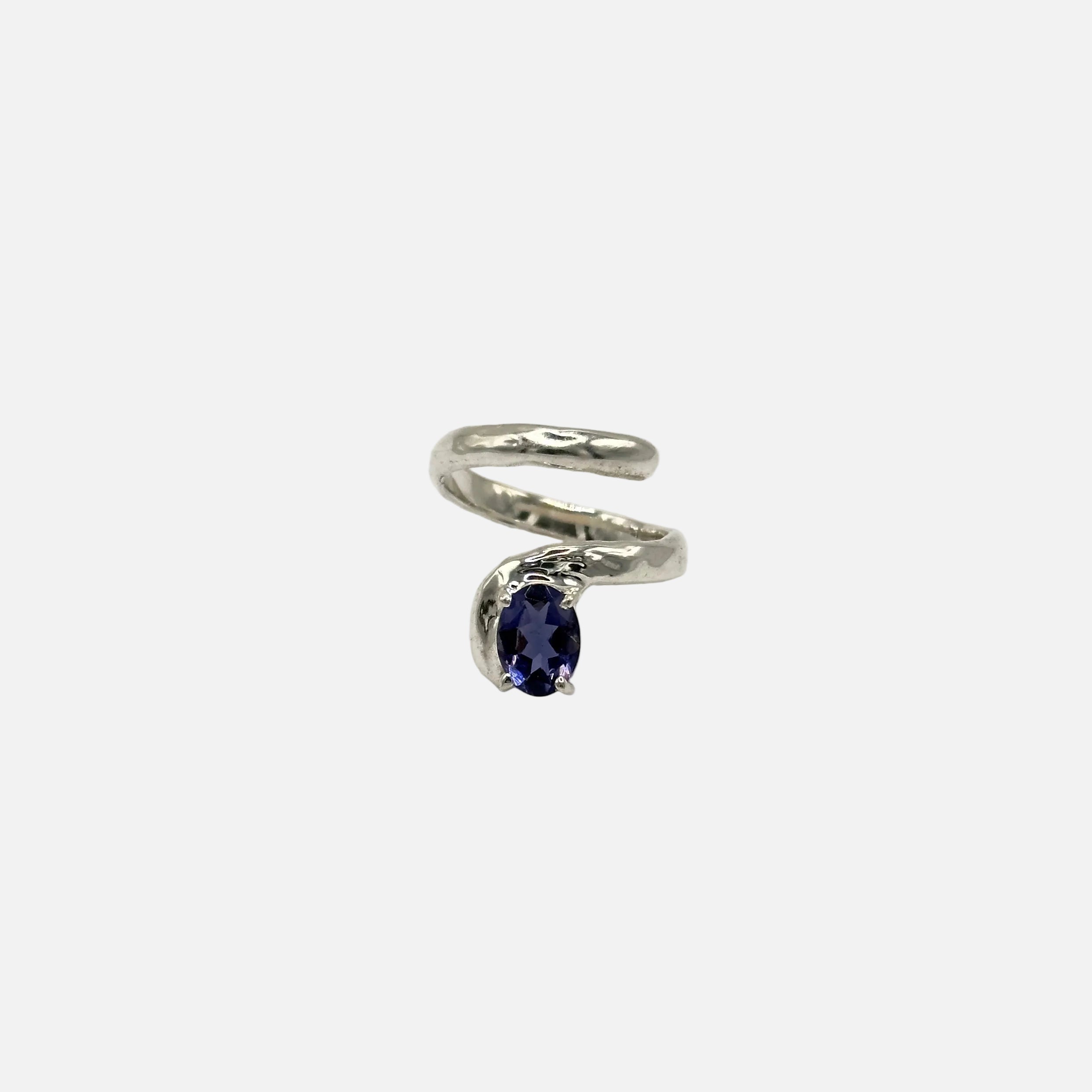 Anello Flow con pietra naturale